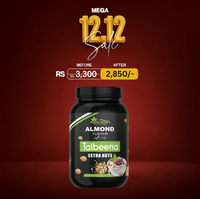 Almond Talbeena (with extra nuts).